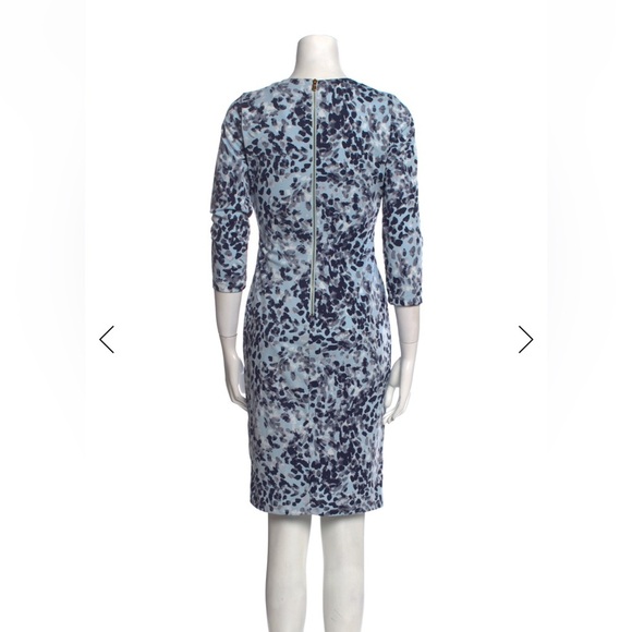 Donna Karan Animal Print Knee Length Dress mature classic trending Size 12 - Picture 3 of 12